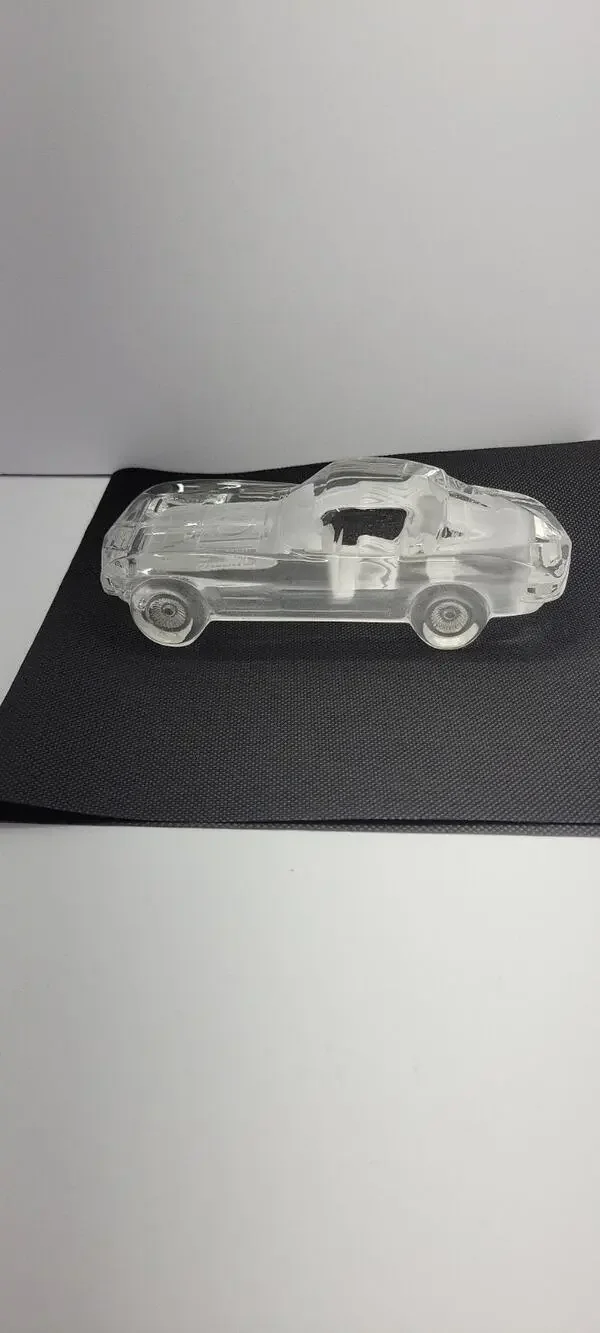 “Hofbauer Crystal West Germany Corvette Style Glass Car Figurine Vintage”